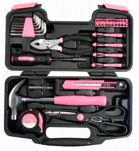 Details about   DT9706P Original 39 Piece General Repair Hand Tool Set Box Storage Case Pink 