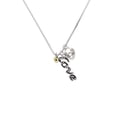 thumbnail image 2 of Delight Jewelry Goldtone Mini May - Green Crystal Heart - Love and Lock Charm Necklace, 18"+1", 2 of 4