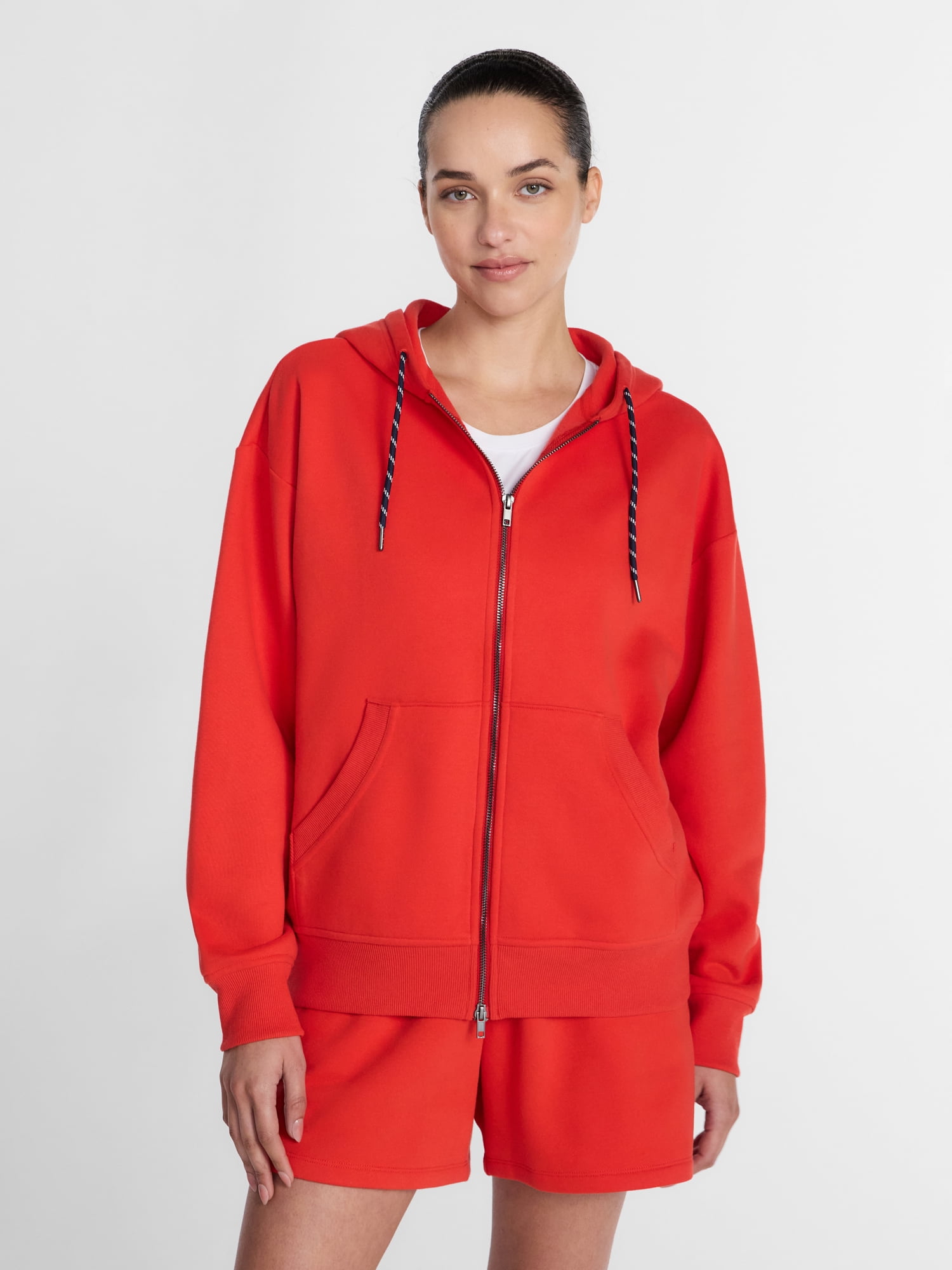 Athletic Works Women's and Women's Plus Full Zip Fleece Hoodie, Sizes XS-4X