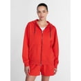 thumbnail image 3 of Athletic Works Women's and Women's Plus Full Zip Fleece Hoodie, Sizes XS-4X, 3 of 7