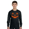 thumbnail image 2 of Awkward Styles Halloween Girls Boys Youth Sweatshirt Orange Jack O Lantern Crewneck Tee for Kids, 2 of 5