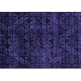 thumbnail image 1 of Ahgly Company Indoor Rectangle Abstract Purple Modern Area Rugs, 2' x 4', 1 of 4
