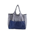 thumbnail image 5 of Tupukom Womens Bags Shopping Bags with Handles Reusable Lightweight Folding Gift Tote Bags Durable Grocery Bags Home Essentials Grocery Tote Bag,Oxford cloth,Navy, 5 of 6