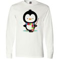 thumbnail image 3 of Inktastic Hockey Christmas Penguin Long Sleeve T-Shirt, 3 of 5