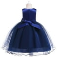 thumbnail image 4 of Lindreshi Toddler Girl Dresses Toddler Girls Net Yarn Embroidery Bowknot Birthday Party Gown Kids Cute Dresses, 4 of 4