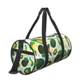 thumbnail image 3 of Haiem Green Avocado Pattern Gym Bag for Women Men, Waterproof Travel Duffel Bags, Personal Item Travel Bag Weekender Bag with Shoes Compartment & Wet Pocket, 3 of 8