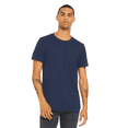 thumbnail image 3 of BELLA+CANVAS EcoMax T-Shirt for Men, Short Sleeve Crewneck Classic Fit Tee, Navy, M, 3 of 5