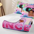 thumbnail image 4 of Erosebridal Bowknot Princess Bed Spread Queen for Boys Girls, Watercolor Butterfly Queen Coverlet Set, 3-Piece, 4 of 7