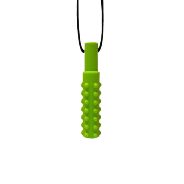 Collar para masticar (1 paquete) – Motor sensorial oral ayuda a morder juguetes para autismo, TDAH, lactancia de bebé o necesidades especiales – Reduce la masticación de mordeduras para niños adultos masticadores – verde brillar Electrónica