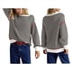 thumbnail image 3 of Sudadera Holgada A Rayas para Mujer, Cuello Redondo, Larga, Sudaderas con Capucha, Moda de Verano 2025, Jersey de Cuello Alto. XL, 3 of 6