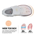 thumbnail image 3 of Barefoot Shoes Slip in Women Hands Free Wide Toe Box Slip on Ribbon Long Tongue Arch Support Walking Lace Sneakers for Plantar Fasciitis Orthopedic Zero Drop Gum Sole Minimalist Shoe, 3 of 6