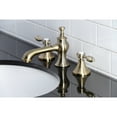 thumbnail image 2 of Kingston Brass KC7063TAL Tudor 8 in. Widespread Bathroom Faucet, Antique Brass, 2 of 5