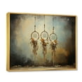 thumbnail image 2 of Designart "Beige Dream Catcher Rustic beauty II" Spiritual Floater Framed Canvas Print, 2 of 7