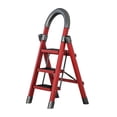 thumbnail image 3 of Taburete Kusrkot de escalera plegable ligero portátil para el hogar interior al aire libre Rojo, 3 of 8