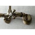 thumbnail image 3 of Kingston Brass KS214AB Kingston Double-Handle 2-Hole Wall-Mount Bridge Kitchen Faucet in Antique Brass, 3 of 8