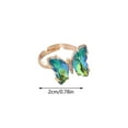 thumbnail image 3 of PVCS Bague Ajustable Papillon Dégradé Créatif Mode pour Femmes avec Ouverture, 3 of 3