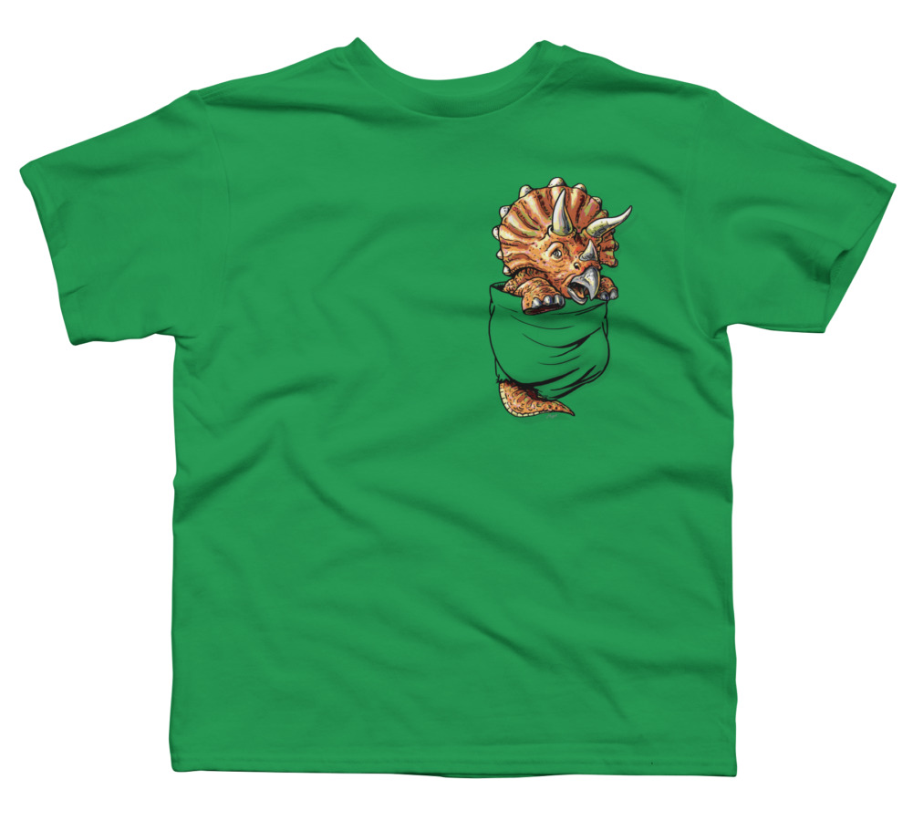 Triceratops Dinosaur Pocket Tee Boys 