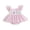 Pink, variant on Baby 3M 6M 12M 18M Girl Romper Dress Bee Embroidered Flying Sleeve Smocked Jumpsuit Cute Summer Clothes