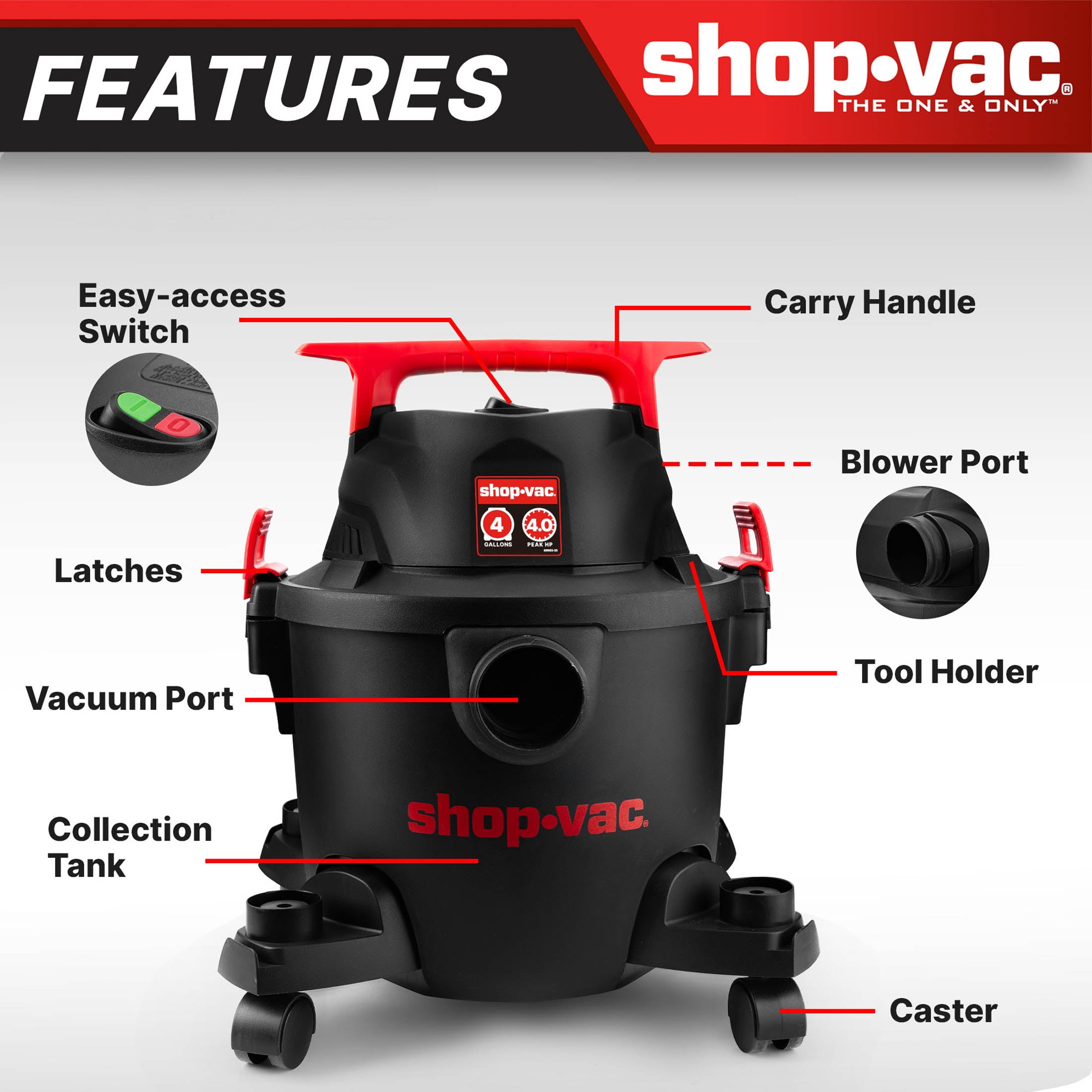 Shop-Vac 4G 4.0PHP Wet Dry Vac