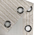 thumbnail image 5 of Ambesonne Victorian Grommet Curtain, Swirls Baroque Style, 50" x 63", Cream Tan, 5 of 6