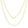 thumbnail image 4 of Nuragold 10k Real Yellow Gold Figaro Link 2.5mm Chain Necklace (16"-26") Italian Jewelry for Men & Women, 4 of 8