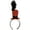 Red 1Pc, variant on TiaoBug Soldier Mini Top Hat Headwear Vintage Feathers Fascinator Hats for Tea Party Carnival Headband Red 1Pc One Size
