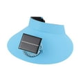 thumbnail image 2 of Sombrero con visera y ventilador, ajustable en 3 velocidades, de ala ancha, para deportes al aire libre. Azul, 2 of 9