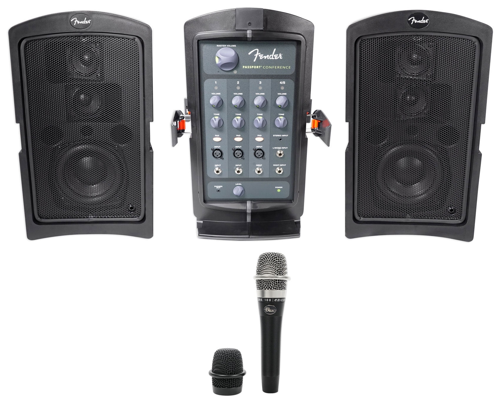 FENDER PASSPORT CONFERENCE Portable PA DJ Speaker System w