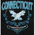 thumbnail image 2 of Connecticut Pride Cute Floral Eagle Women's Graphic T Shirt Tees Brisco Brands S, 2 of 5