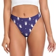 thumbnail image 1 of Fotbe Astronaut Rabbit Tanga Sin Costuras para Mujer con Estampado – Panties Invisibles, Transpirables y Cómodos para Uso Diario-Large, 1 of 6