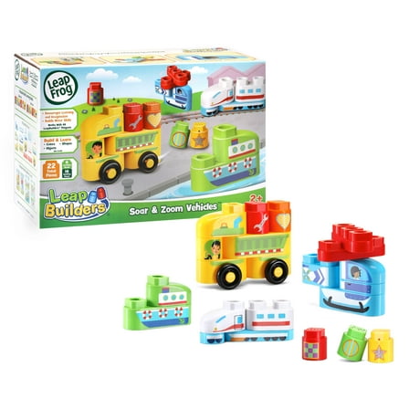 LeapFrog LeapBuilders Soar and Zoom Vehicles Learning Blocks Toy