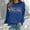 Blue, variant on Women Sweatshirts Sweat Shirts Women Long Sleeve Women's Pullover Green Plain Crewneck Sweatshirt Fall Sweatshirt Sweatshirt Women Trendy