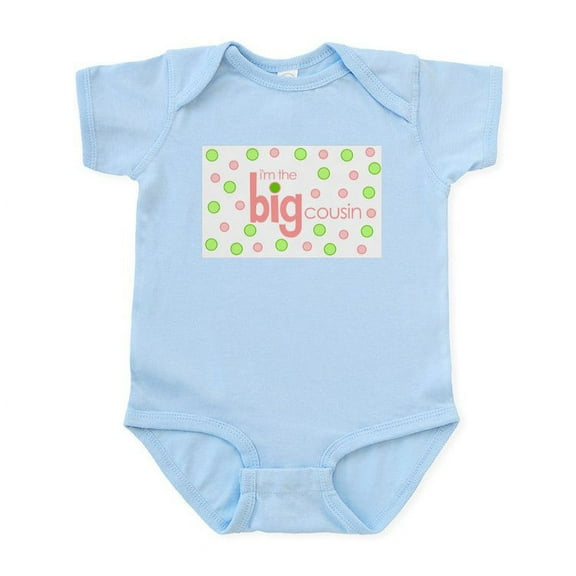 CafePress - Big Cousin T Shirt Infant Bodysuit - Baby Light Bodysuit, Size Newborn - 24 Months