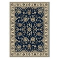 thumbnail image 2 of Radici Usa Alba Area Rug 1426 Denim Blue Bordered Floral 9' 10" x 12' 10" Rectangle, 2 of 2