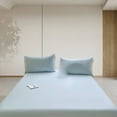thumbnail image 3 of SIfdSeng Get it Fast Piece Thickened Solid Color Bed Cover Class A Full Solid Color Washed Baby and Grade Bedspread Cover Imitation Pure Bed Sheet Cover for Summer, 3 of 5