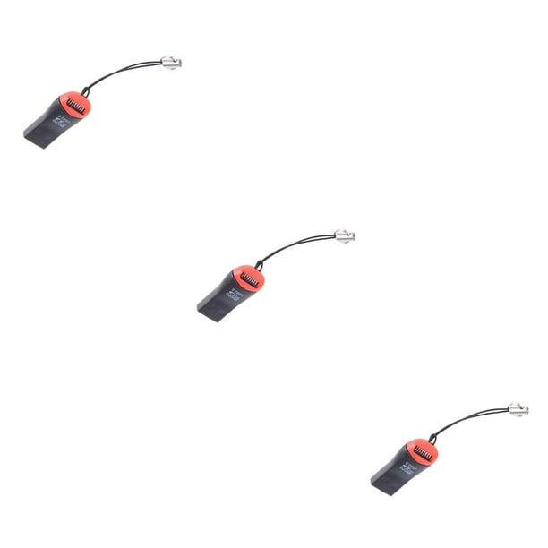 Sidaley Adaptadores de lector de tarjetas de memoria Mini Lanyard a adaptador USB 2.0 Reemplazo para tarjeta TF Type1 NO1