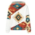 thumbnail image 5 of Levmjia Womens Hooded Sweatshirts Long Sleeve Vintage Fashion Printed Tops Casual Blouse Work Holiday Home Relaxation Soft Breathable Comfort Fit Daily Wear, 5 of 5