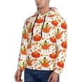 thumbnail image 3 of Honeii Happy Thanksgiving Day1 Pattern Mens Hoodies Men's Loose Sleeve Sweatshirt,Pullover Hooded Sweatshirt for Men,Essentials Hoodie-3X-Large, 3 of 7