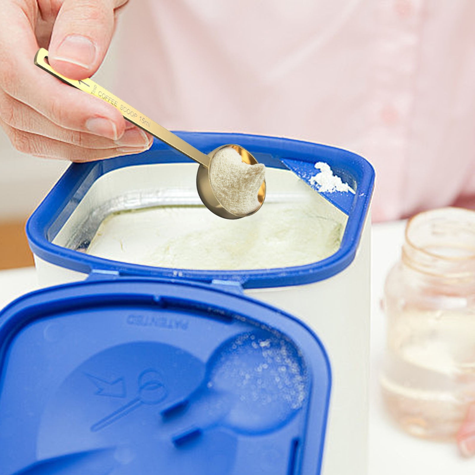 Tuelaly Lot De 2 Cuillères Doseuses à Café En Acier Inoxydable De Qualité Alimentaire Pour Assaisonnement Liquide De Lait 15/30 Ml Argenté