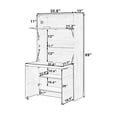 thumbnail image 2 of Harper & Bright Designs Compact Kitchen Pantry, Kitchen Pantry Storage Cabinet with Power Outlet, Tall Farmhouse Kitchen Hutch with Adjustable Shelf for Dining Living Room, White, 2 of 20