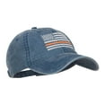 thumbnail image 5 of Thin Orange Line Silver USA Flag Embroidered Washed Cap - Navy OSFM, 5 of 5