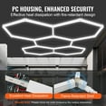 thumbnail image 4 of VEVOR Hexagon Garage Lights 26400LM 5 Grid Honeycomb LED Shop Ceiling Light, 4 of 9