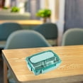 thumbnail image 4 of Student Worker Microwave Heated Lunch Detachable Partition Silicone Sealed Lunch Self Contained Tableware Portable Lunch, 4 of 6