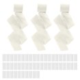 thumbnail image 1 of Hioecau Handwritten Business Cards 50 Sheets Blank Textured Paper Cards with Chiffon Ribbon Wedding Invitations Table Name Tags for Party Banquet Office Decor, 1 of 8