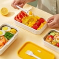 thumbnail image 4 of CSCHome Adult Bento Box Leakproof Bento Box Adult Lunch Box Bpa Free Green Bento Box Microwave, Dishwasher and Freezer Safe, 4 of 10