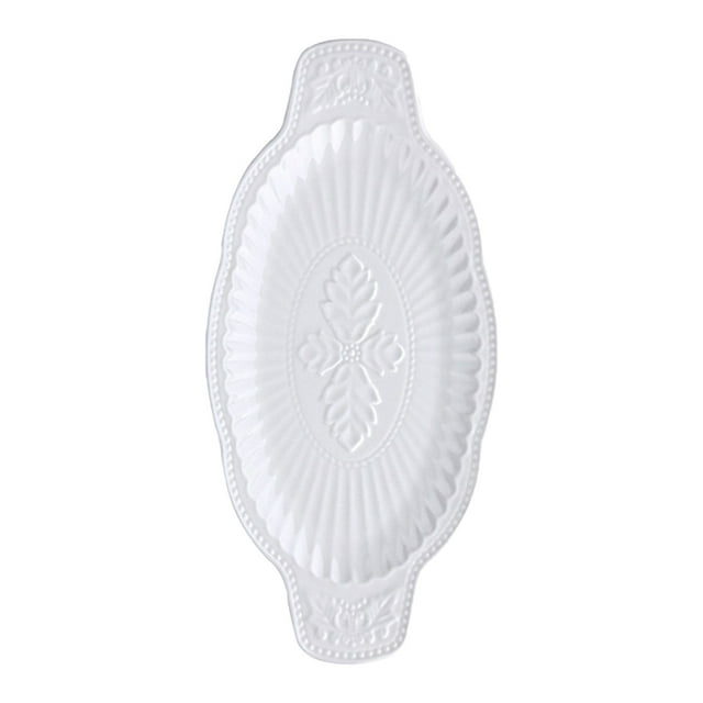 MasteelfCA 1Pc Ceramic Plate Fish Plate Creative Fish Plate Restaurant Home Plate