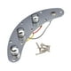thumbnail image 2 of Placa de cableado de bajo de metal precableada con perilla de interruptor y conector de salida plata, 2 of 9
