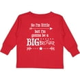 thumbnail image 3 of Inktastic So I'm Little, but I'm Going to Be a Big Brother Boys Long Sleeve Toddler T-Shirt, 3 of 5