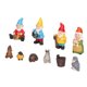 thumbnail image 5 of Juego de 10 adornos enanos para crear estilo, traer buena suerte, detalles exquisitos, decoración de jardín, 5 of 5