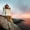 Lighthouse In Newport, variant on Elephant Stock Narragansett Towers Wall Art - Horizontal Multi Panel Canvas - Living Room Wall Decor - Places Multi Panel - Gray And Blue Decor - 36" x 22"